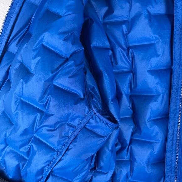 Adidas Terrex Blue Lite Down Hooded Puffer Jacket Packable Men's Medium SAMPLE - Picture 10 of 15